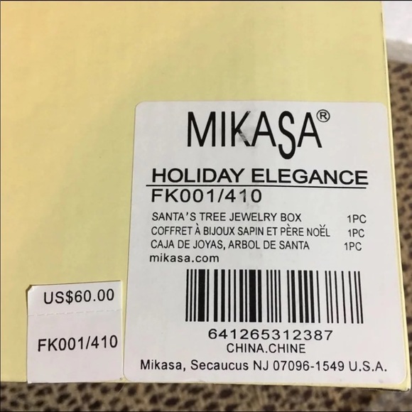 Mikasa Santa & Tree Jewelry Box - Picture 3 of 6